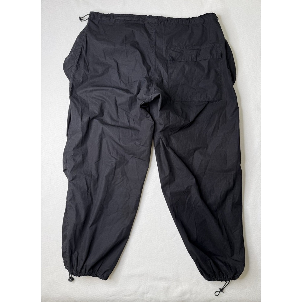 iets frans Tech Pants Size L Baggy Oversized Parachute Balloon Trousers Black